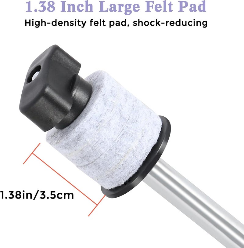 RANMING Drum Set Mounting Clamp Cymbal Stand Extension Arm L-Shaped Cymbal Clamp for 8-12 Inch Splash Cymbals, Adjustable Cymbal Arm for 15-33mm Cymbal Stands,Long Boom Cymbal Arm for Drummer Beginner - Image 3